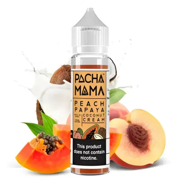Peach Papaya Coconut Cream - Shortfill Format - Pachamama by Charlie's Chalk Dust | 50ML - Purevape.ch