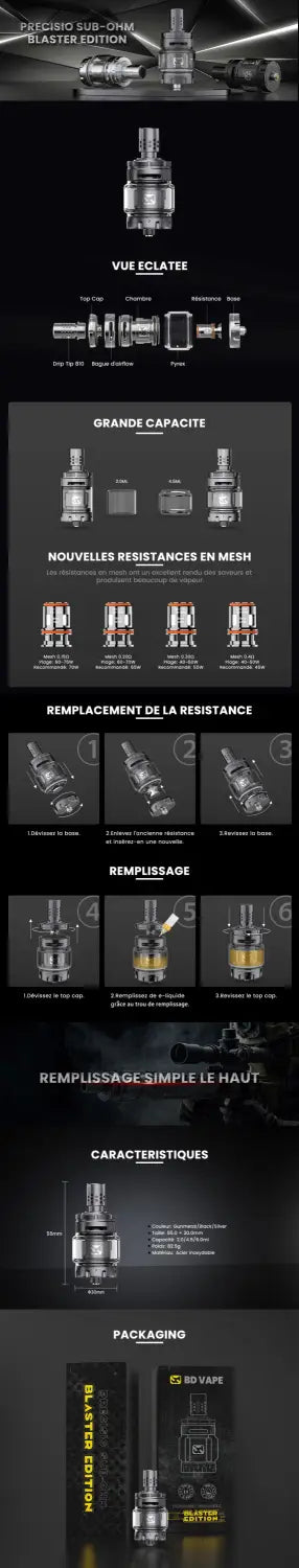 Precisio Blaster Sub-Ohm - BD Vape