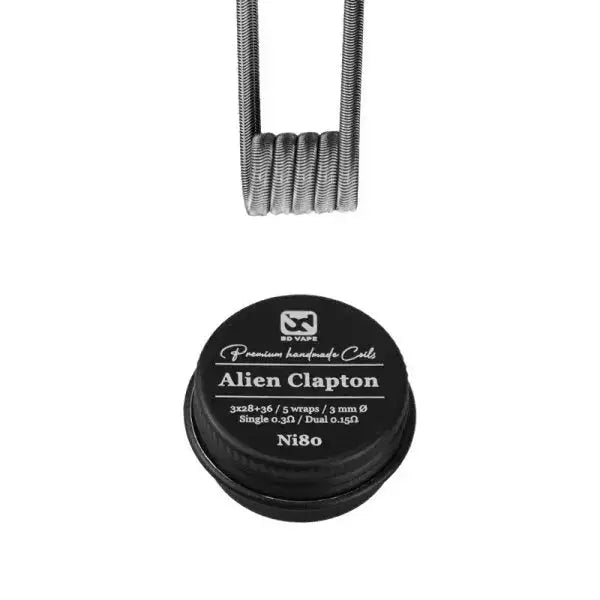 Alien Clapton Ni80 0.3Ω Handmade (2pcs) - BD Vape - Purevape.ch