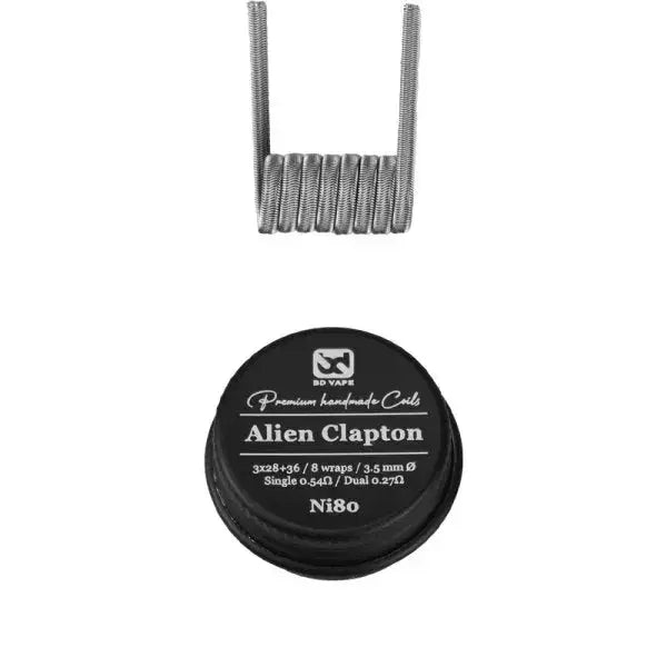 Alien Clapton Ni80 0.54Ω Handmade (2pcs) - BD Vape - Purevape.ch
