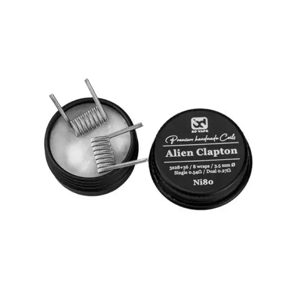 Alien Clapton Ni80 0.54Ω Handmade (2pcs) - BD Vape - Purevape.ch