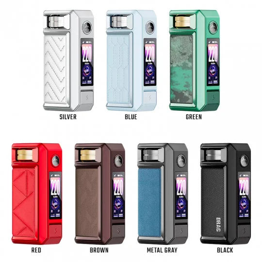 Boîte Box Drag 6 de Voopoo, mod box électronique noir avec écran tactile et boutons de réglage visible sur l'image.