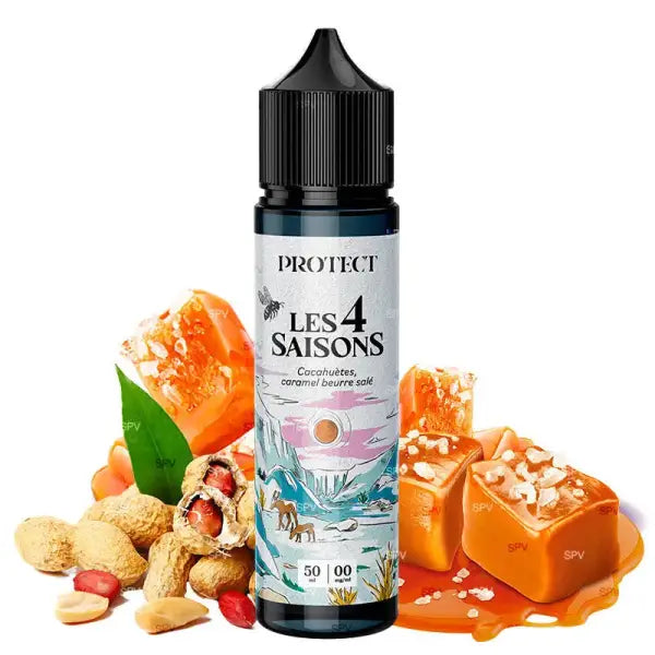 Cacahuètes Caramel Beurre Salé - Hiver - Les 4 Saisons by Protect | 50 ml in 75 ml - Purevape.ch