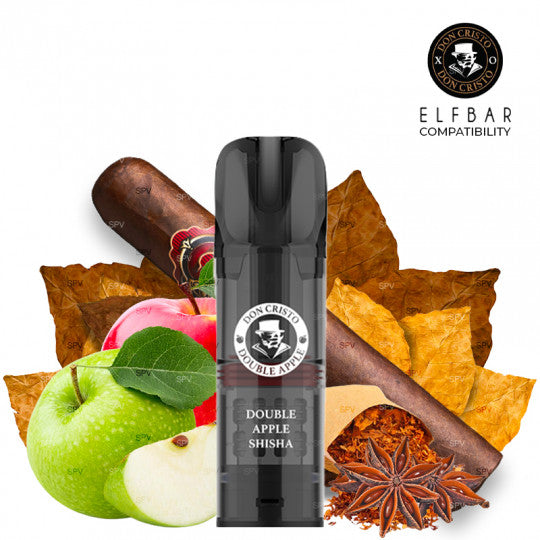 Cartouches Don Cristo Double Apple Shisha - PGVG Labs | Pack x2 - Purevape.ch