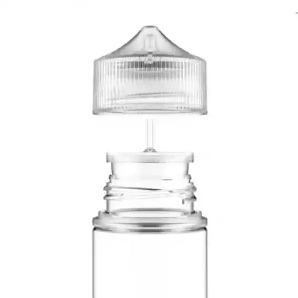 Chubby Gorilla 120 ml Unicorn V3 PET bottle, black, ideal for DIY accessories, showcasing a recyclable design.