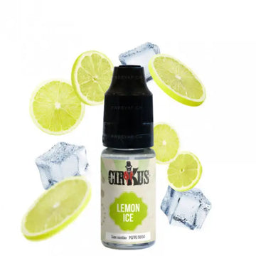 E-liquide Cirkus Lemon Ice de VDLV, liquide authentique au citron glacé, prêt à vaper, flacon de 6 mg/ml.