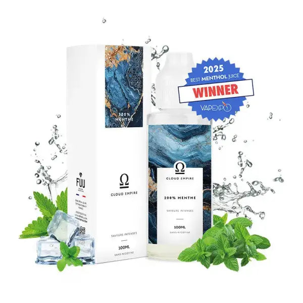 E-Liquide Cloud Empire The Fuu 200% Menthe Cloud Empire, liquide frais à la menthe pour cigarette électronique