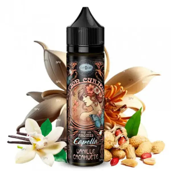 Vanille Cacahuète (arômes Capella) - Potion Curieuse by Curieux | 50 ml - Purevape.ch