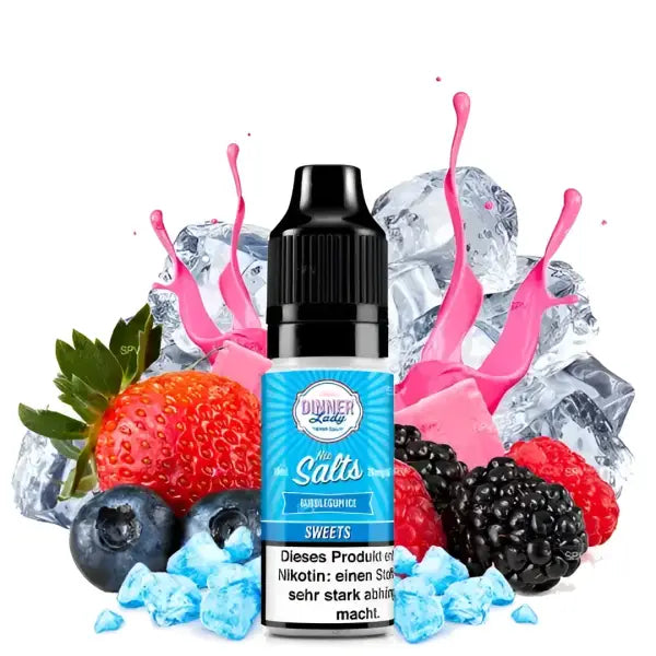 Bubblegum Ice - Sels de nicotine - Dinner Lady | 10 ml - Purevape.ch