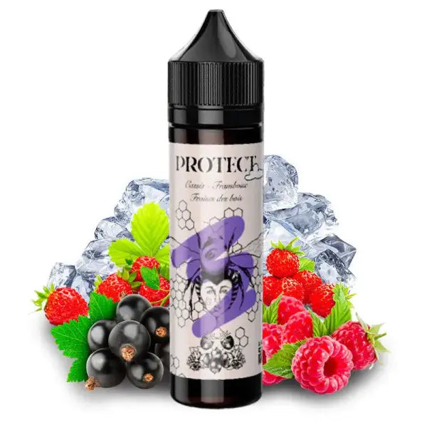E-liquide Cassis Framboise Fraises des Bois - Shortfill format - Protect | 50ml - Purevape.ch