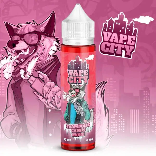 E-Liquide Framboise Cassis Mûre - VAPE CITY - 50ml - Purevape.ch