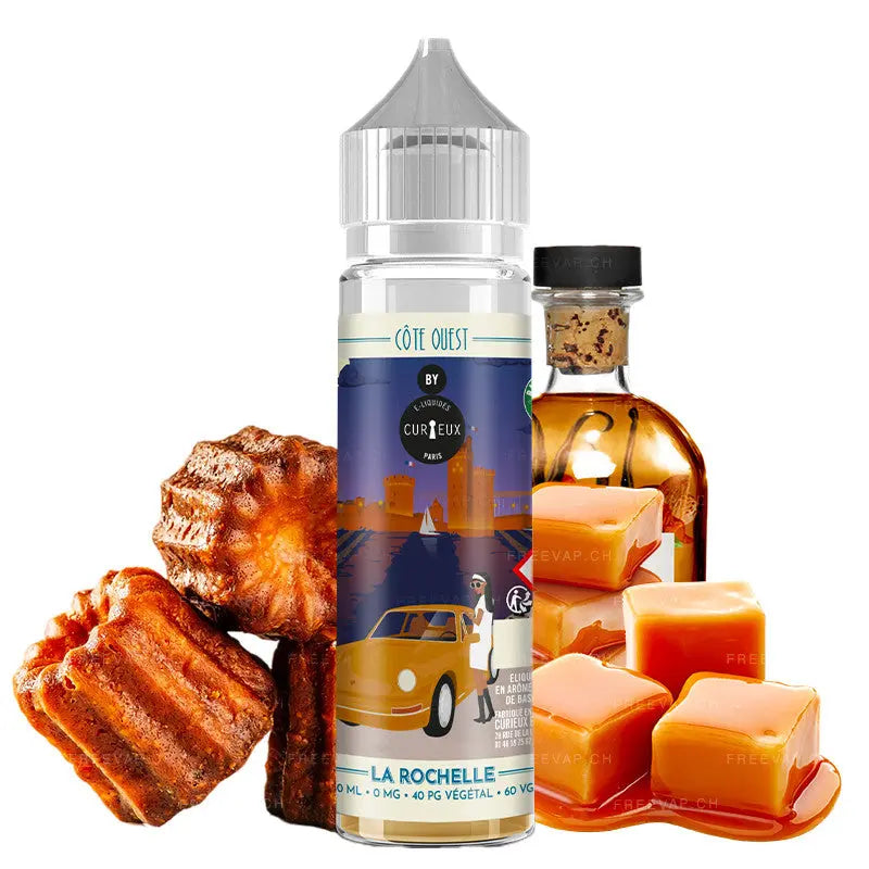 E-Liquide La Rochelle - Côte Ouest By Curieux | 50ml "Shortfill 70 ml" - Purevape.ch