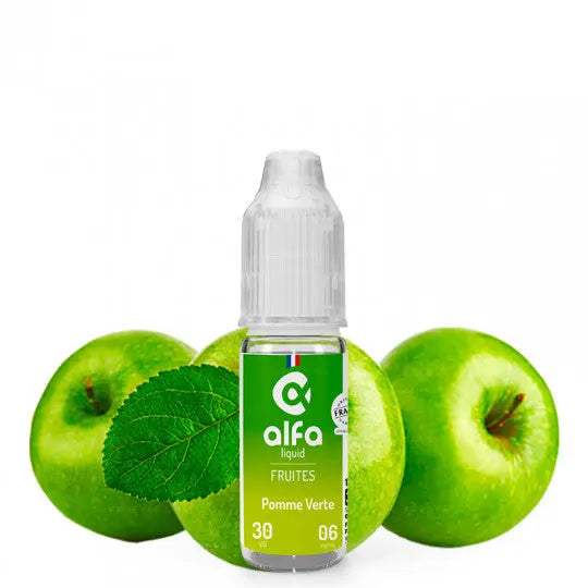 Pomme Verte - Alfaliquid | Fruités | 10 ml - Purevape.ch