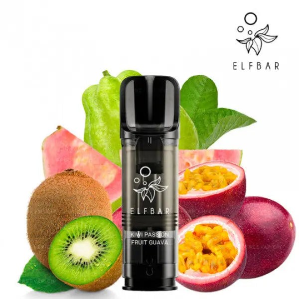 Cartouches Elfa Pro - Passion Kiwi Goyave - Elf Bar | Pack x2 - Purevape.ch