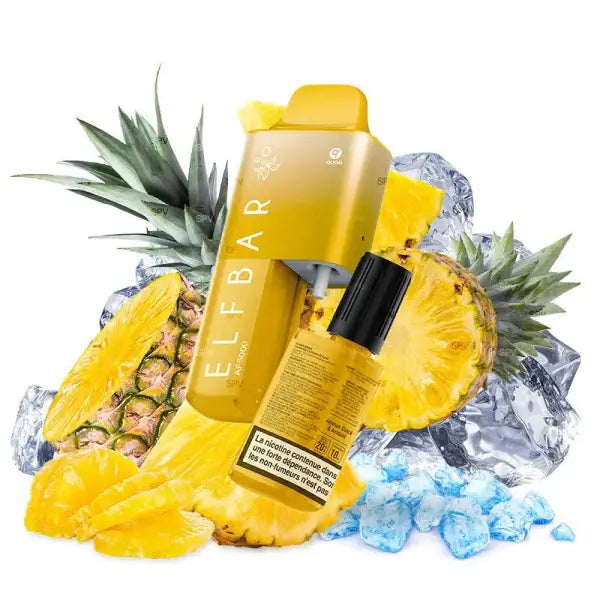Kit AF5000 - Ananas Glacé et Acidulé - ElfBar - Purevape.ch