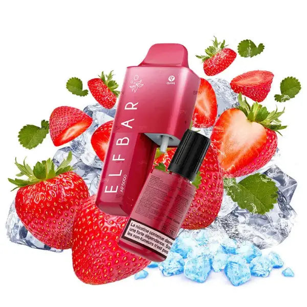 Kit AF5000 - Fraise Glacée - Elf Bar - Purevape.ch