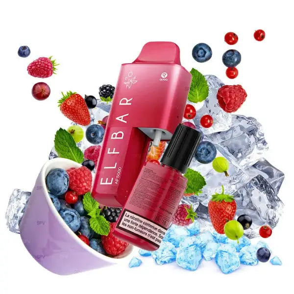 Kit AF5000 - Fruits Rouges - Elf Bar - Purevape.ch