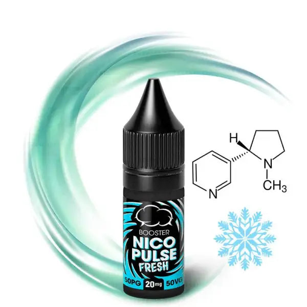 Booster de Nicotine Fresh 50/50 par Eliquid France, liquide concentré pour e-liquide, flacon avec étiquette.