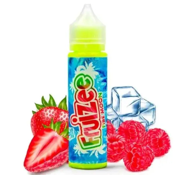 E-liquide Fire Moon Fruizee France avec saveur fraise et framboise, bouteille de liquide pour cigarette électronique
