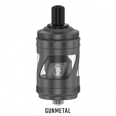 Clearomiseur Z Nano MTL Geek Vape noir avec drip tip en plastique et réservoir en verre, conçu pour la vape MTL.