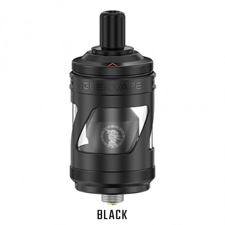 Clearomiseur Z Nano MTL GeekVape noir, vue de face, avec drip tip et tank transparent, conçu pour la vape MTL.