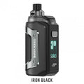 Kit complet GeekVape Aegis Hero 5 avec mod et accessoires, en noir, pour vapotage avancé.