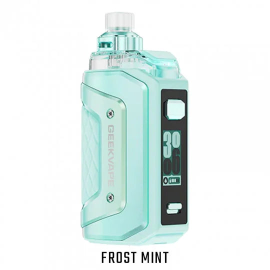 Kit complet GeekVape Aegis Hero 5 avec mod, écran et accessoires visibles, conçu pour la vapoteuse.