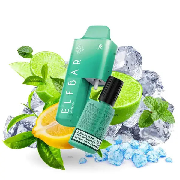 Kit AF5000 - Citron et Citron Vert - Elf Bar - Purevape.ch
