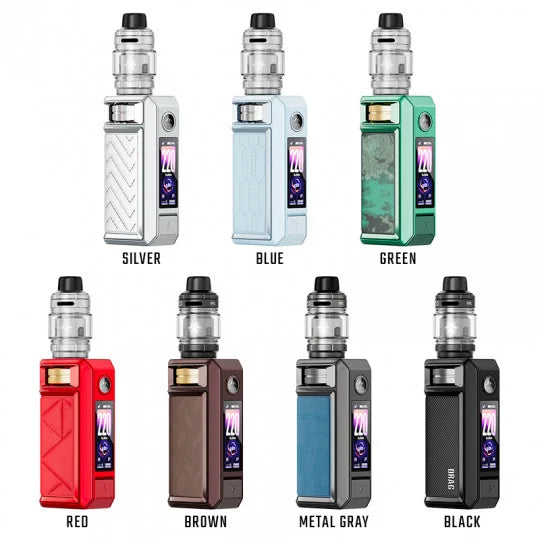 Kit Drag 6 complet de Voopoo avec écran, boutons et design moderne, destiné aux vapoteurs expérimentés.