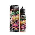 E-liquide La Pêche d'ENFER 50ml par Enfer, saveur pêche fruitée, bouteille de 50ml avec flacon à vaporiser.