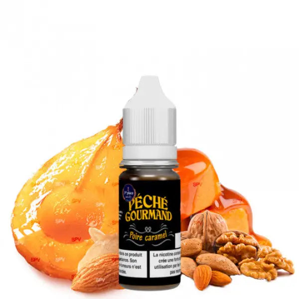 Poire Caramel - Sels de Nicotine - Péché Gourmand by Liquidelab | 10 ml - Purevape.ch