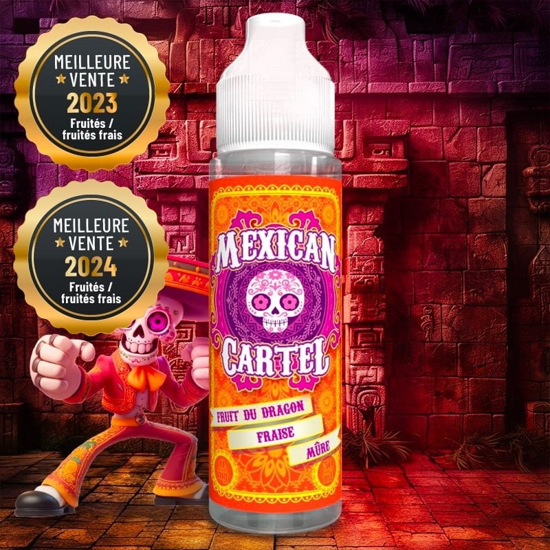 Fruit du Dragon Fraise Mure Mexican Cartel 50ML - Purevape.ch