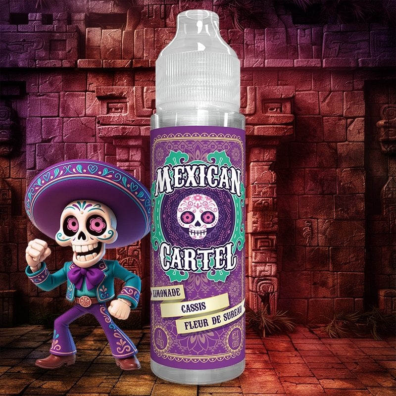 Limonade Cassis Fleur de Sureau Mexican Cartel 50ML - Purevape.ch