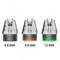 Cartouches OXVA Nexlim d’Oxva avec résistances Dual Mesh, pack de 3, pour cigarette électronique, vue de face.