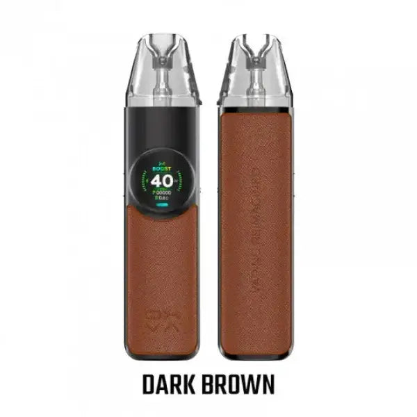 Kit de pods OXVA Nexlim pour aventuriers, incluant des pods Glory Red, adapté à une utilisation en extérieur.