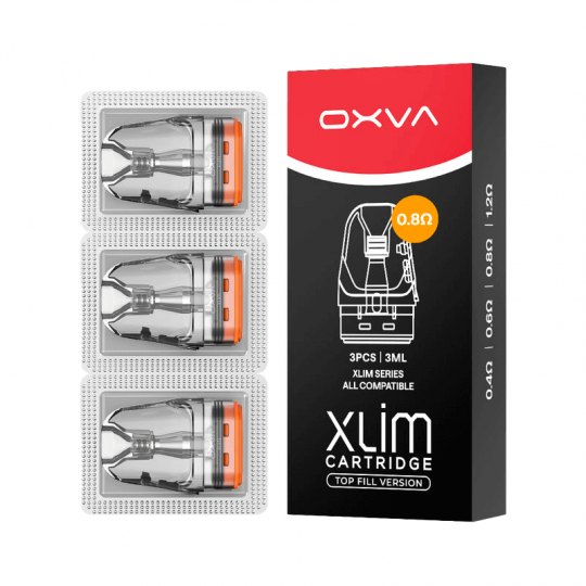 Résistances Xlim Top Fill OXVA de 3ml, pack de 3, résistances de 0,4 ohm pour cigarette électronique.