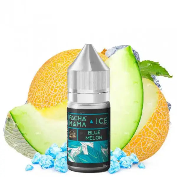 Pachamama Ice Blue Melon Concentré DIY bottle with vibrant blue and melon design on a white background.