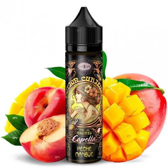 Pêche Mangue (arômes Capella) - Potion Curieuse by Curieux | 50 ml - Purevape.ch