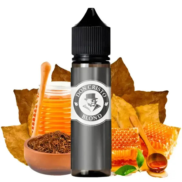 E-Liquide Don Cristo Blond de PGVG Labs avec saveur tabac miel, bouteille de liquide pour cigarette électronique.