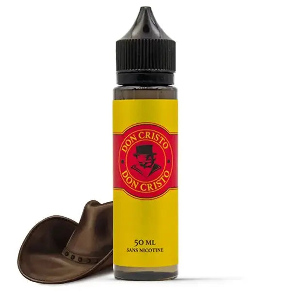 E-Liquide Don Cristo PGVG Labs aux saveurs classiques, flacon avec étiquette, liquide intense pour cigarette électronique