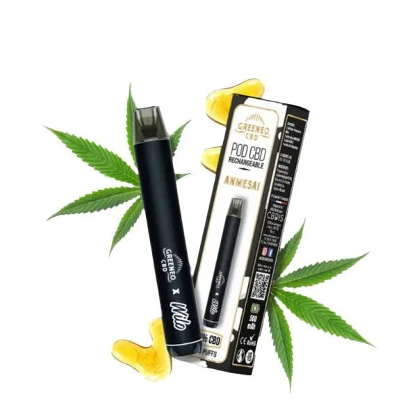 Puff CBD Rechargeable Amnesia - Wilo x Greeneo - Purevape.ch