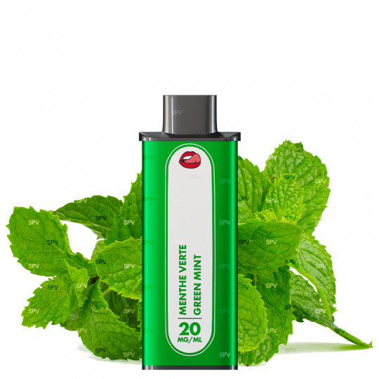 Cartouche Menthe Verte Le Pod Slim par Pulp, cartouche de e-liquide aromatisé à la menthe fraîche, pour cigarette électronique.