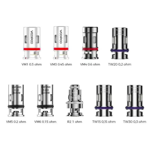 Résistances PnP - Voopoo | Pack x5 - Purevape.ch