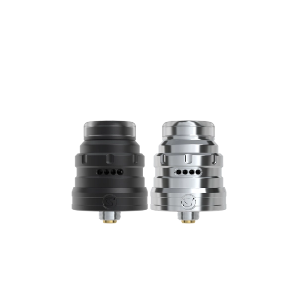 Atomiseur reconstructible San Mini RDA de San Indonesia x Gerobak Vapor, design compact et détails visibles en image.