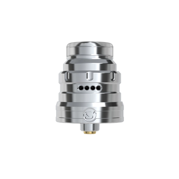 Atomiseur reconstructible San Mini RDA de San Indonesia x Gerobak Vapor, design compact et moderne pour vapoteurs.