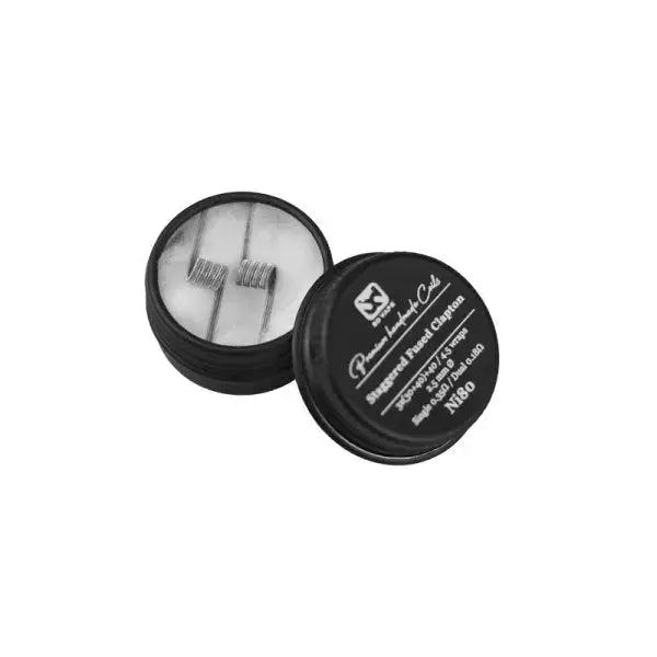 Staggered Fused Clapton Ni80 0.35Ω Handmade (2pcs) - BD Vape - Purevape.ch