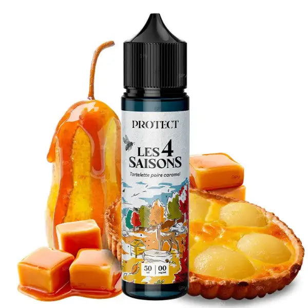 Tartelette Poire Caramel - Automne - Les 4 Saisons by Protect | 50ml in 75ml - Purevape.ch