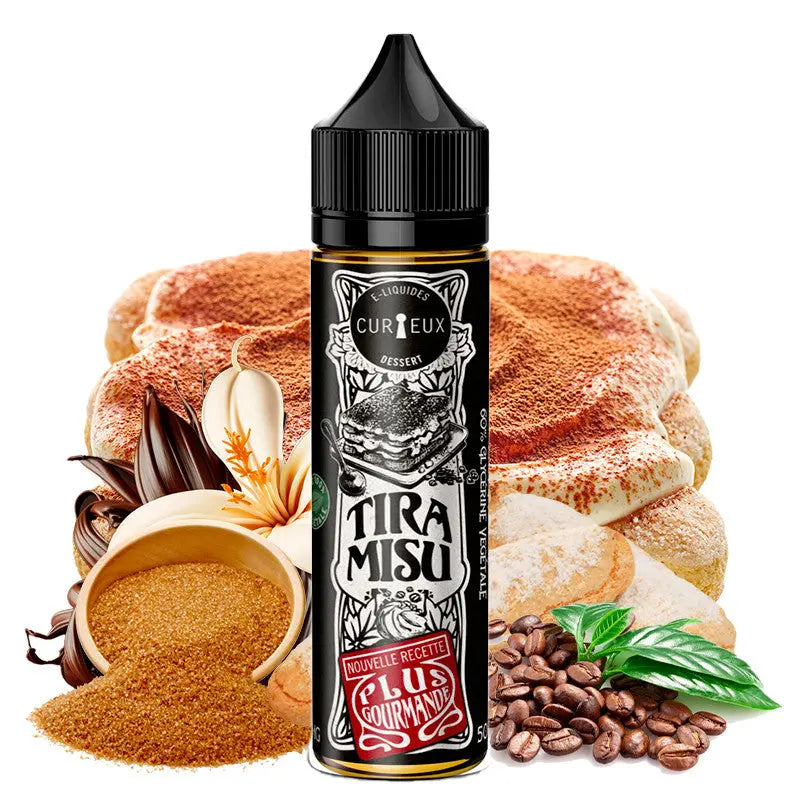 E-Liquide Tiramisu - Édition Dessert by Curieux | 50ml "Shortfill 70ml" - Purevape.ch