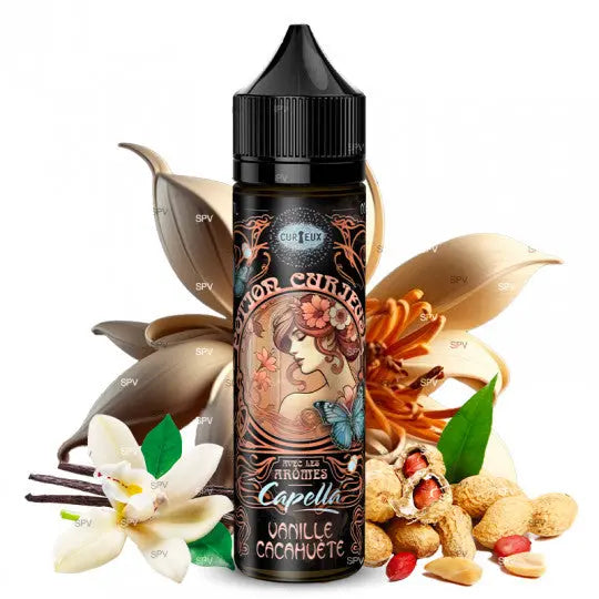 Vanille Cacahuète (arômes Capella) - Potion Curieuse by Curieux | 50 ml - Purevape.ch
