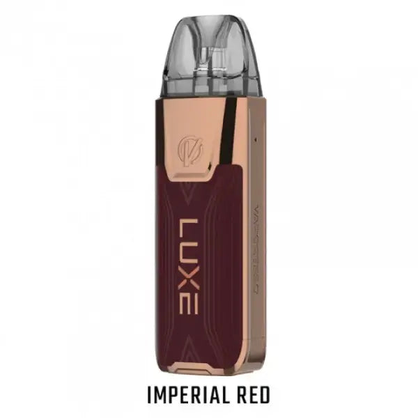 Luxe XR Max Kit Complet Vaporesso Résistances GTX Dual Mesh - Imperial Red Leather - Kit Complet